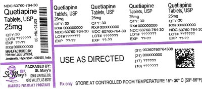 764-30 (Quetiapine 60760 764 30)